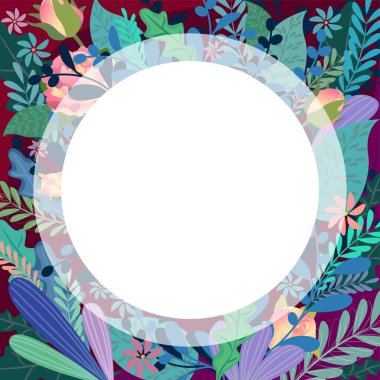 Metin için çiçek arkaplanı. Sosyal medya paylaşımları, mobil uygulamalar, kartlar, davetiyeler, afişler tasarımı ve İnternet reklamları için elverişli