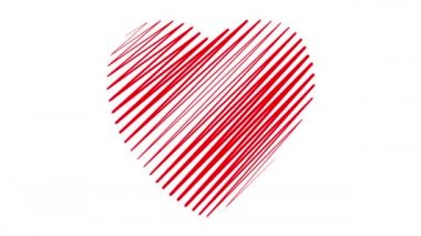 Beyaz arka planda atan bir kalp. Sevgililer Günü. Sağlık