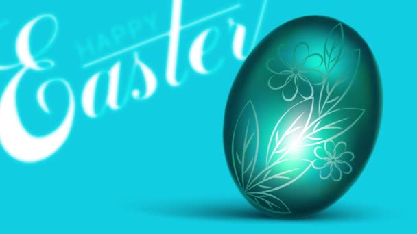 Easter Egg Flashing Colored Background — Stock Video