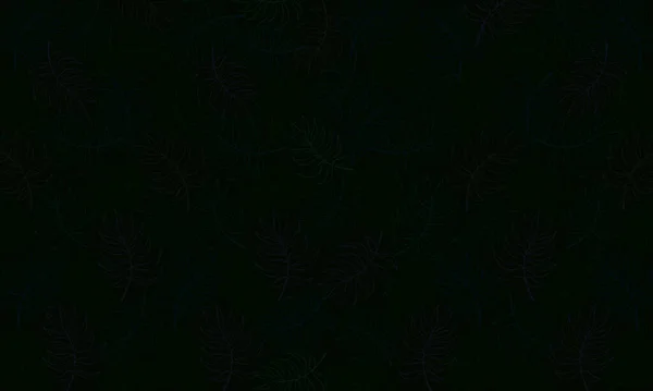 Темний Тропічний Квітковий Фон Різнокольоровими Листям Векторні Ілюстрації Літній Фон — стоковий вектор