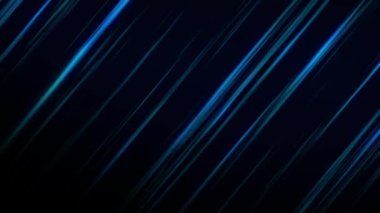 Abstract blue oblique lines with a glow on a black background. Background for your business concept