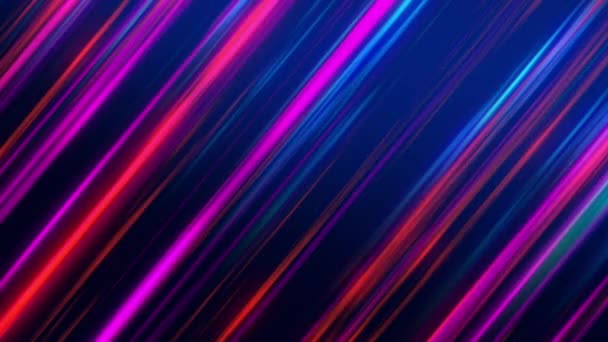 Abstract Background Bright Colored Oblique Lines Glow Background Your Business — Stock Video
