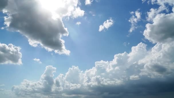 7680X4320 Variable Mistura Nuvens Tempo Parcialmente Céu Nublado Dia Padrão — Vídeo de Stock