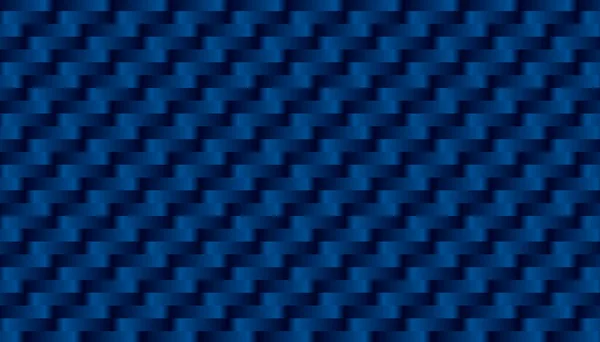Abstraktes Blaues Kohlefaser Nahtmuster Moderner Quadratischer Farbverlauf Hintergrund Vektorillustration — Stockvektor