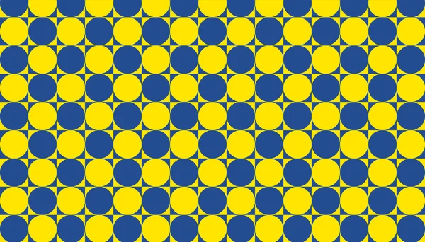 Γεωμετρικό Μπλε Κίτρινο Φόντο Τετράγωνο Κύκλο Μοτίβο Χωρίς Ραφή Ποπ — Διανυσματικό Αρχείο