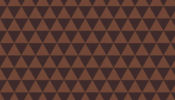 Hnědý Trojúhelník Vzor Hladké Pozadí Klasický Barevný Koncept Vektorová Ilustrace — Stockový vektor