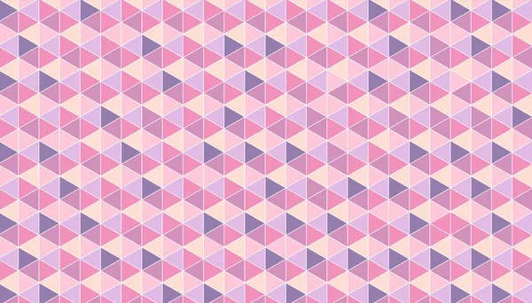 Geometrischer Pinkfarbener Hintergrund Mit Nahtlosem Polygonmuster Pastellmosaik Konzept Vektorillustration — Stockvektor