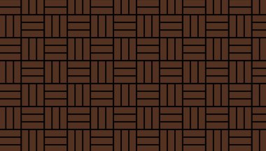 Kahverengi parke zemin şablonu. Tuğla duvar kavramı. Vektör İllüstratörü.