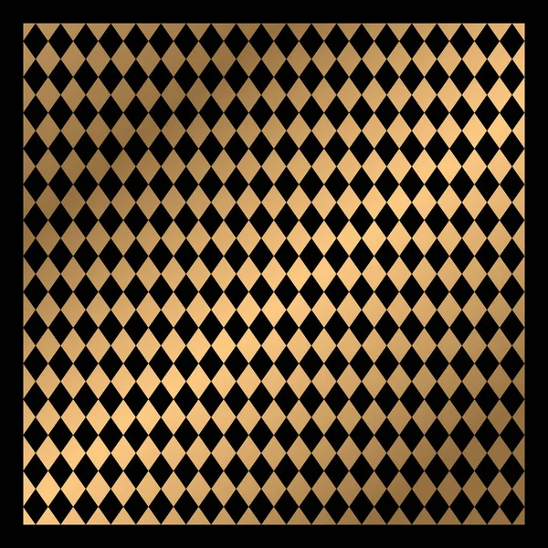 Χρυσό Γεωμετρικό Μοτίβο Ρόμβου Φόντο Harlequin Ελέγξτε Ταπετσαρία Κλασική Παλιά — Διανυσματικό Αρχείο