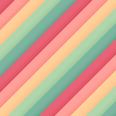 Soyut pastel gökkuşağı arkaplanı. Modern renkli çizgili desen, açık yeşil duvar kağıdı. Yaz kavramı. Vektör illüstrasyonu. 