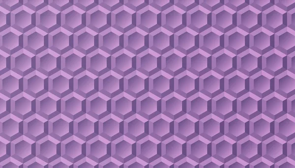 Pastel Hexagon Pattern Background Purple Gradient Honeycomb Wallpaper Image Illustration — Foto de Stock
