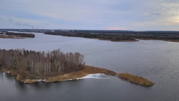 Ukraine Lac Gelé Île Spikelet — Video