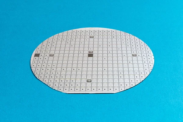 Microcircuito Poderoso Transístor Darlington Uma Bolacha Silício Semicondutor Corte Roteirizado — Fotografia de Stock