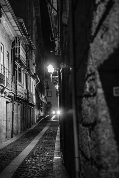 Mistery Street Old Town Night — Stock Photo, Image