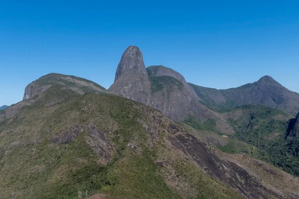 Panorámás Kilátás Maria Comprida Monte Milho Két Gránit Hegyek Brazil — Stock Fotó