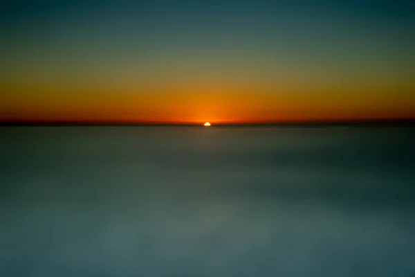 Grande Sunset Cópia Espaço Abstração Usando Icm Com Oceano Azul — Fotografia de Stock