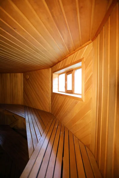 Russian bathhouse in the forest of lime boards beautiful design