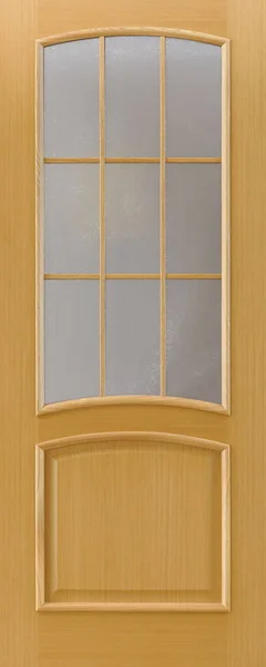 Внутрішні Двері Нові Натурального Шпону Красивою Текстурою Фурнітурою — стокове фото