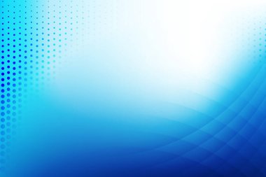 Yarım ton efektli soyut geometrik mavi ve beyaz arkaplan. Vektör illüstrasyonu.