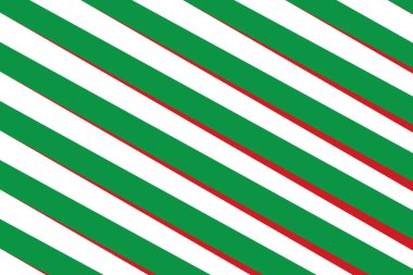 Noel arkaplanı kırmızı ve yeşil beyaz renkte. Vektör illüstrasyonu.