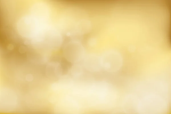 Gold Abstract Gradient Bokeh Golden Light Background Vector Illustration — Stock Vector