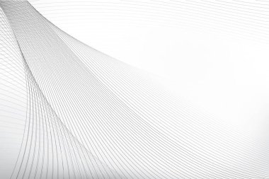 Soyut beyaz ve gri arkaplan, modern çizgiler tasarla. Vektör illüstrasyonu.