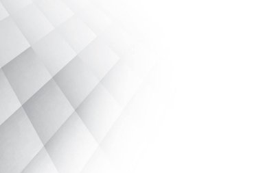 Soyut beyaz ve gri renkli, geometrik şekilli modern tasarım arka planı. Vektör illüstrasyonu.