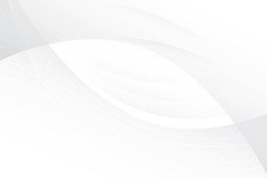 Soyut beyaz ve gri renkli, geometrik şekilli modern tasarım arka planı. Vektör illüstrasyonu.