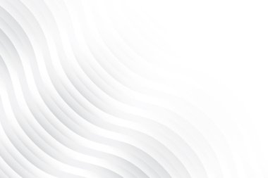 Soyut beyaz ve gri renkli, geometrik şekilli modern tasarım arka planı. Vektör illüstrasyonu.