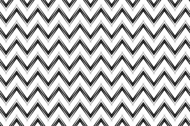 Siyah beyaz arkaplan ve geometrik tasarım desenli kusursuz desen. Vektör illüstrasyonu.