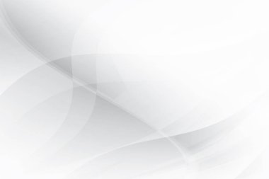 Soyut beyaz ve gri renkli, geometrik şekilli modern tasarım arka planı. Vektör illüstrasyonu.