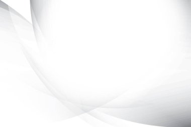 Soyut beyaz ve gri renkli, geometrik şekilli modern tasarım arka planı. Vektör illüstrasyonu.