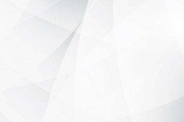 Soyut beyaz ve gri renkli, geometrik şekilli modern tasarım arka planı. Vektör illüstrasyonu.