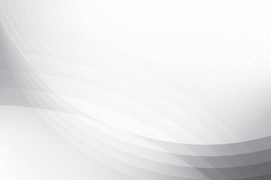 Soyut beyaz ve gri renkli, geometrik şekilli modern tasarım arka planı. Vektör illüstrasyonu.