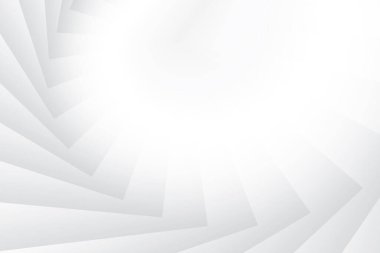 Soyut beyaz ve gri renkli, geometrik şekilli modern tasarım arka planı. Vektör illüstrasyonu.