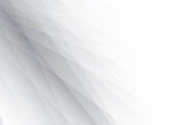 Soyut beyaz ve gri renkli, geometrik şekilli modern tasarım arka planı. Vektör illüstrasyonu.