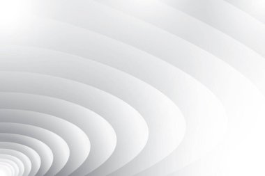 Soyut beyaz ve gri renkli, geometrik şekilli modern tasarım arka planı. Vektör illüstrasyonu.