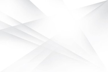 Soyut beyaz ve gri renkli, geometrik şekilli modern tasarım arka planı. Vektör illüstrasyonu.