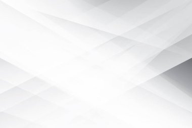 Soyut beyaz ve gri renkli, geometrik şekilli modern tasarım arka planı. Vektör illüstrasyonu.