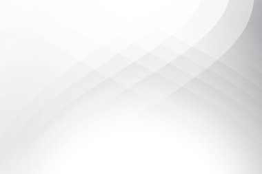 Soyut beyaz ve gri renkli, geometrik şekilli modern tasarım arka planı. Vektör illüstrasyonu.