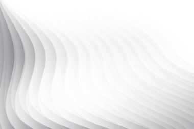 Soyut beyaz ve gri renkli, geometrik şekilli modern tasarım arka planı. Vektör illüstrasyonu.