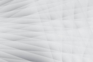 Soyut beyaz ve gri renkli, geometrik şekilli modern tasarım arka planı. Vektör illüstrasyonu.