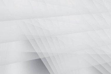 Soyut beyaz ve gri renkli, geometrik şekilli modern tasarım arka planı. Vektör illüstrasyonu.