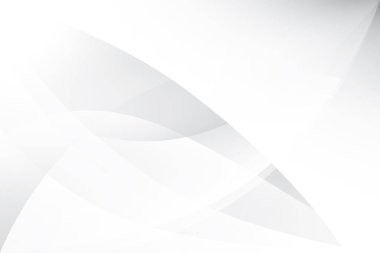 Soyut beyaz ve gri renkli, geometrik şekilli modern tasarım arka planı. Vektör illüstrasyonu.