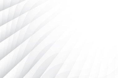 Soyut beyaz ve gri renkli, geometrik şekilli modern tasarım arka planı. Vektör illüstrasyonu.