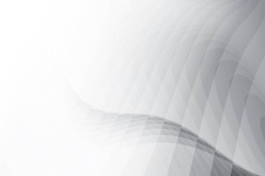 Soyut beyaz ve gri renkli, geometrik şekilli modern tasarım arka planı. Vektör illüstrasyonu.