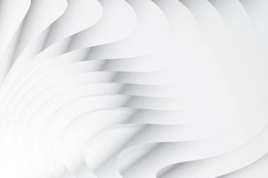 Soyut beyaz ve gri renkli, geometrik şekilli modern tasarım arka planı. Vektör illüstrasyonu.