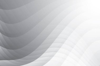 Soyut beyaz ve gri renkli, geometrik şekilli modern tasarım arka planı. Vektör illüstrasyonu.