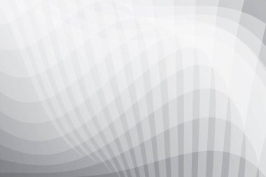 Soyut beyaz ve gri renkli, geometrik şekilli modern tasarım arka planı. Vektör illüstrasyonu.