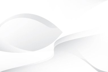 Soyut beyaz ve gri renkli, geometrik şekilli modern tasarım arka planı. Vektör illüstrasyonu.